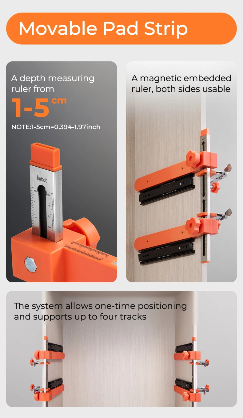 Caractéristiques de la bande de tampon mobile et du rail magnétique
